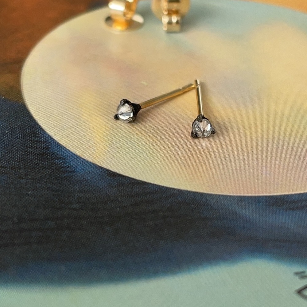 TAP by Todd Pownell Tiny Diamond Studs